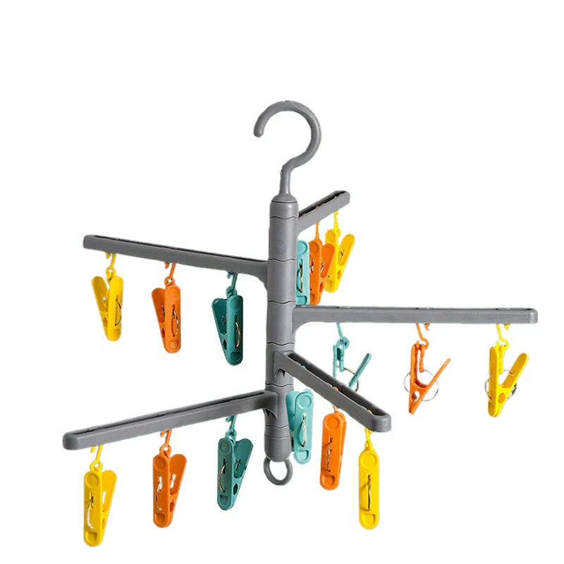 Rotating Foldable Clothes Drying Rack Hanger