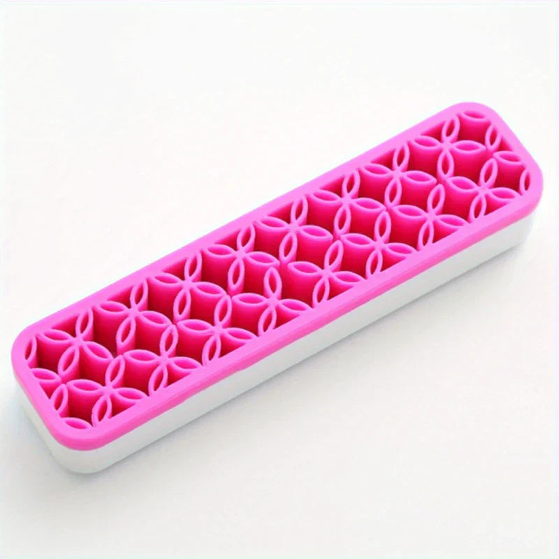 Rotating Makeup Brush Holder Organizer Drying Rack