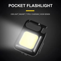 Multifunktionaler Schlüsselanhänger Wiederaufladbare Lampe