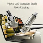 ⚡4-in-1 USB Charging Cable fast charging MAX 60w
