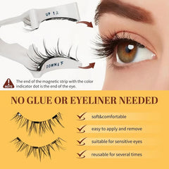 Wiederverwendbare selbstklebende magnetische falsche Wimpern