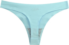 Damen-String-Set - weiche blaue Seide sexy Unterwäsche für Damen