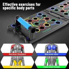 Push-Up-Board Brust Rücken Trizeps tragbare faltbare Trainingsstation