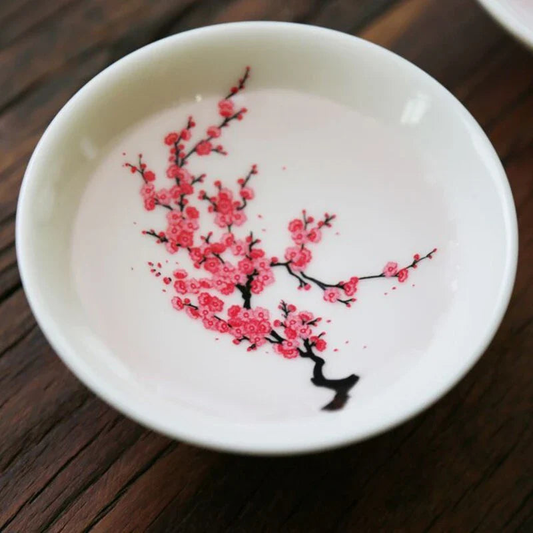 Magic Sakura Sake Cup: Color Changes with Temperature