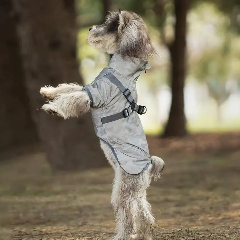 New Pet PU Raincoat Small and Medium Dog Night Reflective New HomeGoods