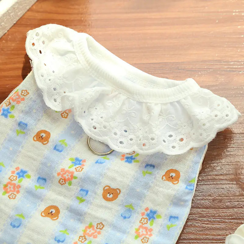 Pet pure cotton yarn breathable dog cat clothes to prevent hair loss New HomeGoods
