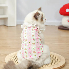 Pet pure cotton yarn breathable dog cat clothes to prevent hair loss New HomeGoods