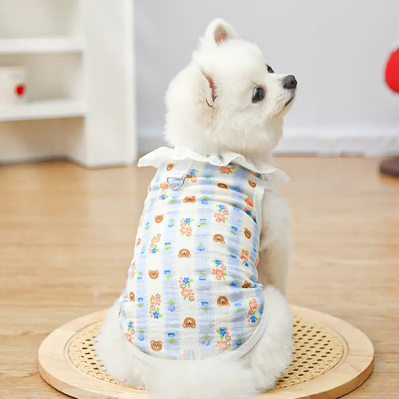 Pet pure cotton yarn breathable dog cat clothes to prevent hair loss New HomeGoods