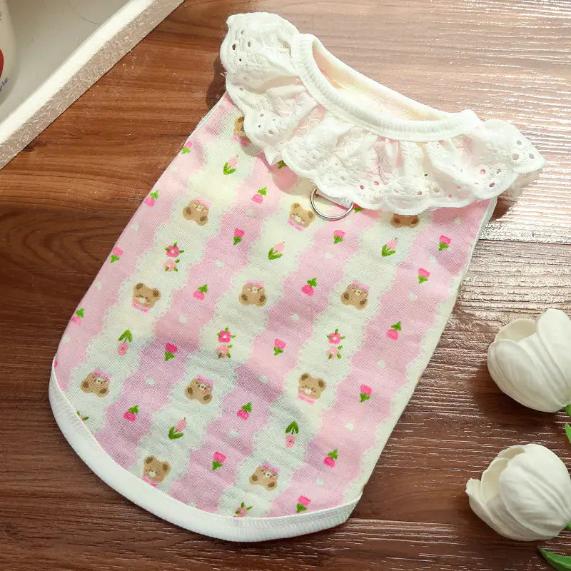 Pet pure cotton yarn breathable dog cat clothes to prevent hair loss New HomeGoods