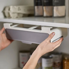 Under Shelf Spice Organizer Drawer – Kitchen Storage Rack for Spice Bottles