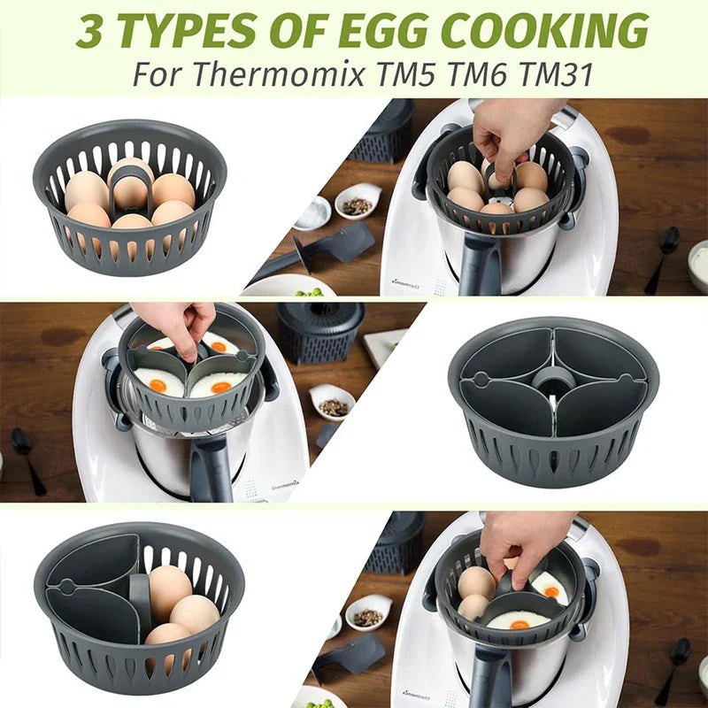 2-In-1 Egg Cooker Boiler Steamer Poacher
