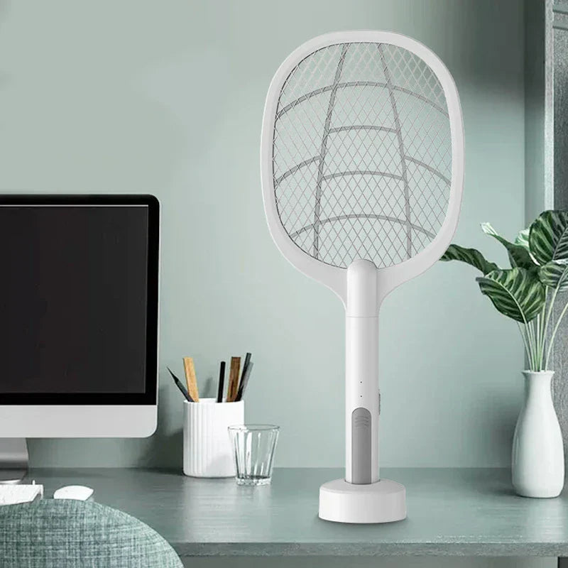 2-In-1 Electric Fly Swatter Bug Zapper Racket