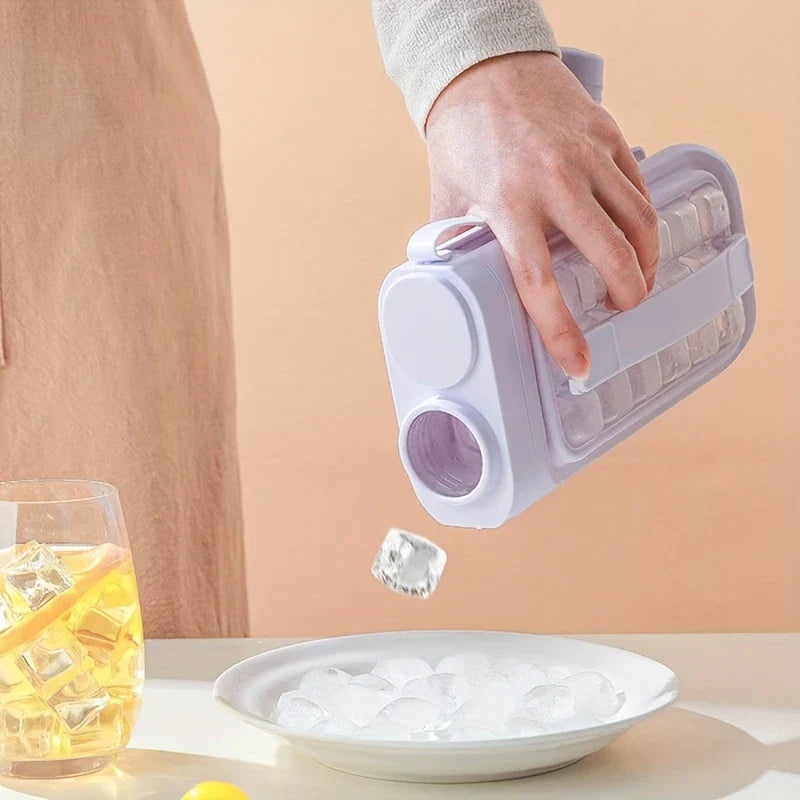 2-in-1 Ice Ball Maker Kettle Bottle Tray