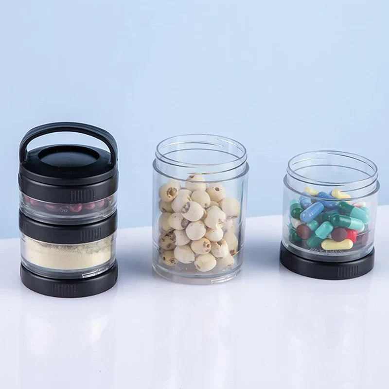 3-Tier Stackable Airtight Storage Canister Jar