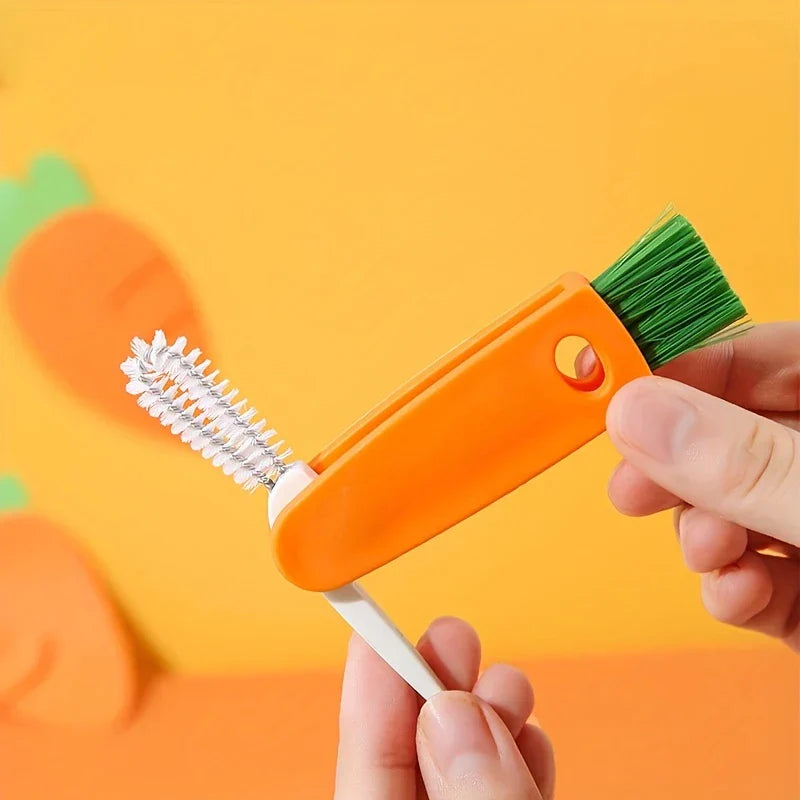 3-in-1 Bottle Cap Detail Cleaning Brush Tool