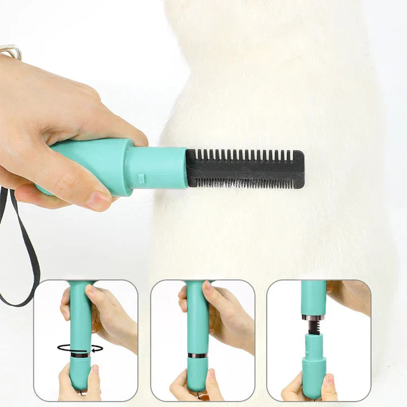 3-In-1 Pet Grooming Brush Comb Tool
