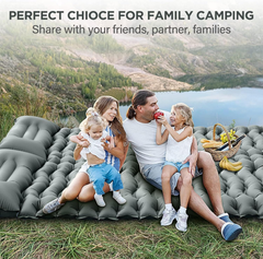 Doppelte Camping-Schlafmatte – 4" ultra-dickes Fußpumpen-Design