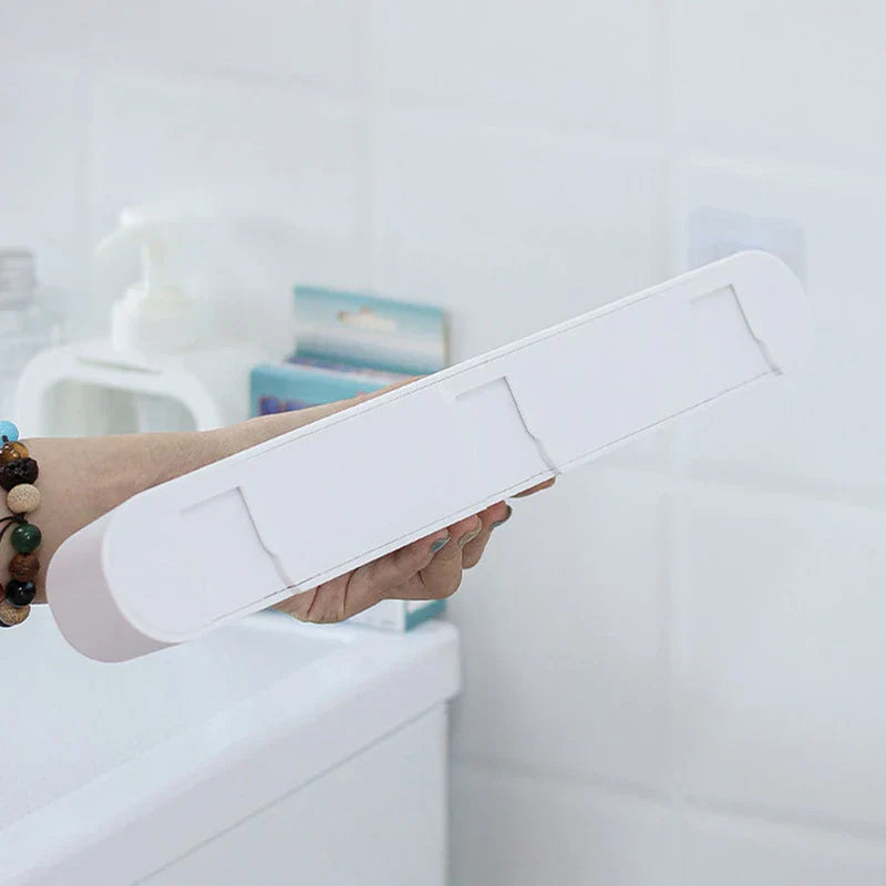 4-Slot Wall Mount Mop Broom Holder Rack