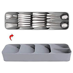 4-Tier Compact Vertical Cutlery Organizer
