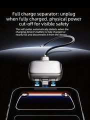 140W AI Fast Charger: Type-C Auto Power-Off & Overcharge Protection Cable