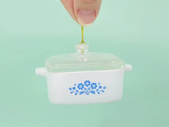 Boîte à bibelots mini bleuet – Casserole inspirée Corning Ware