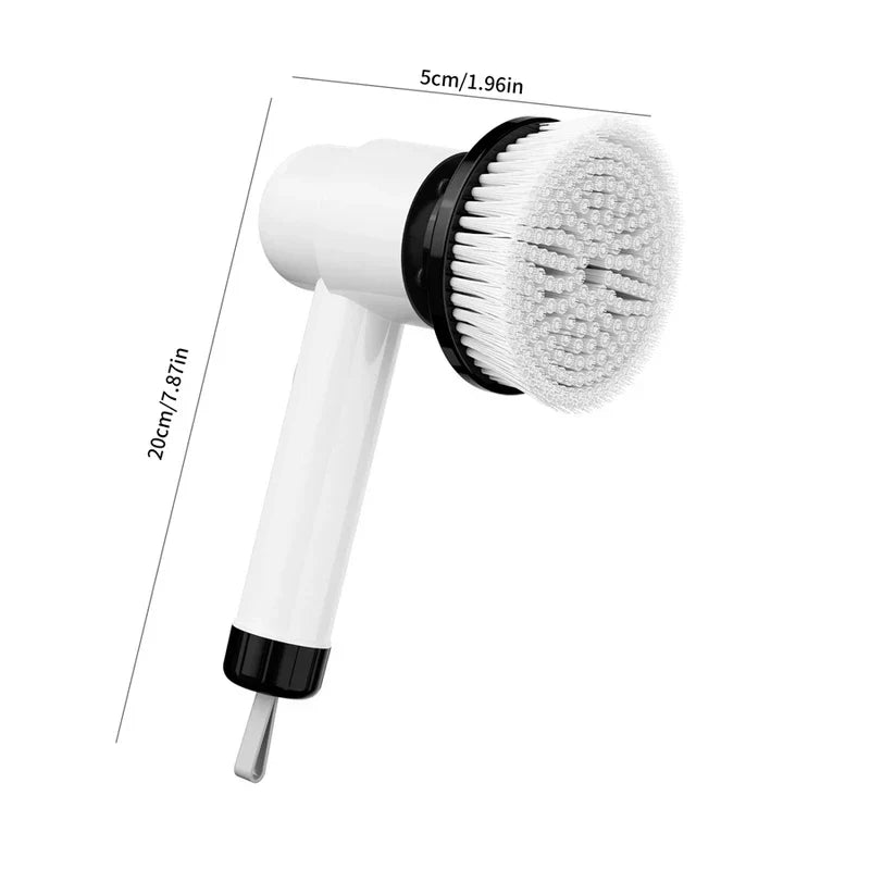 6-In-1 Electric Spin Scrubber Cleaning Brush Set