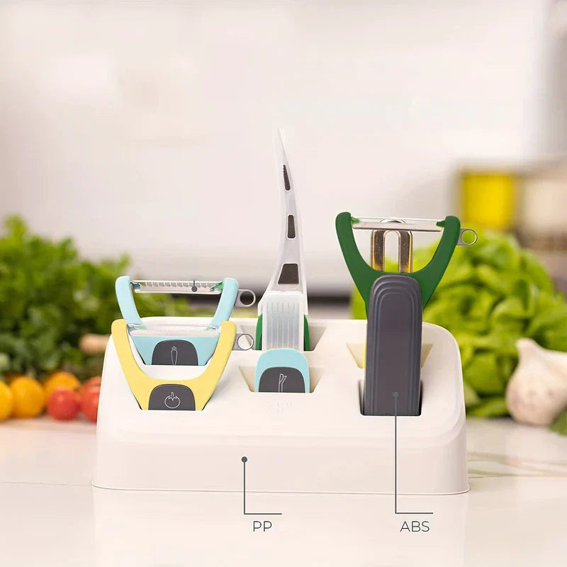 6-In-1 Kitchen Box Grater Slicer Shredder Zester