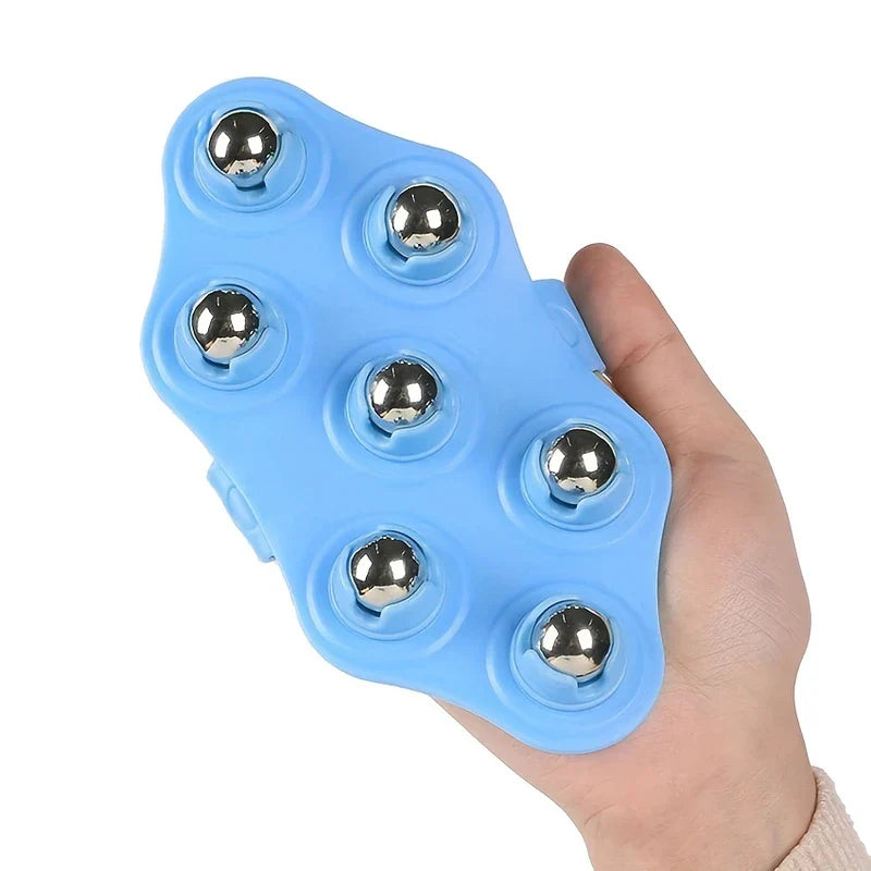 7-Roller Ball Body Massager Glove
