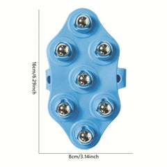 7-Roller Ball Body Massager Glove