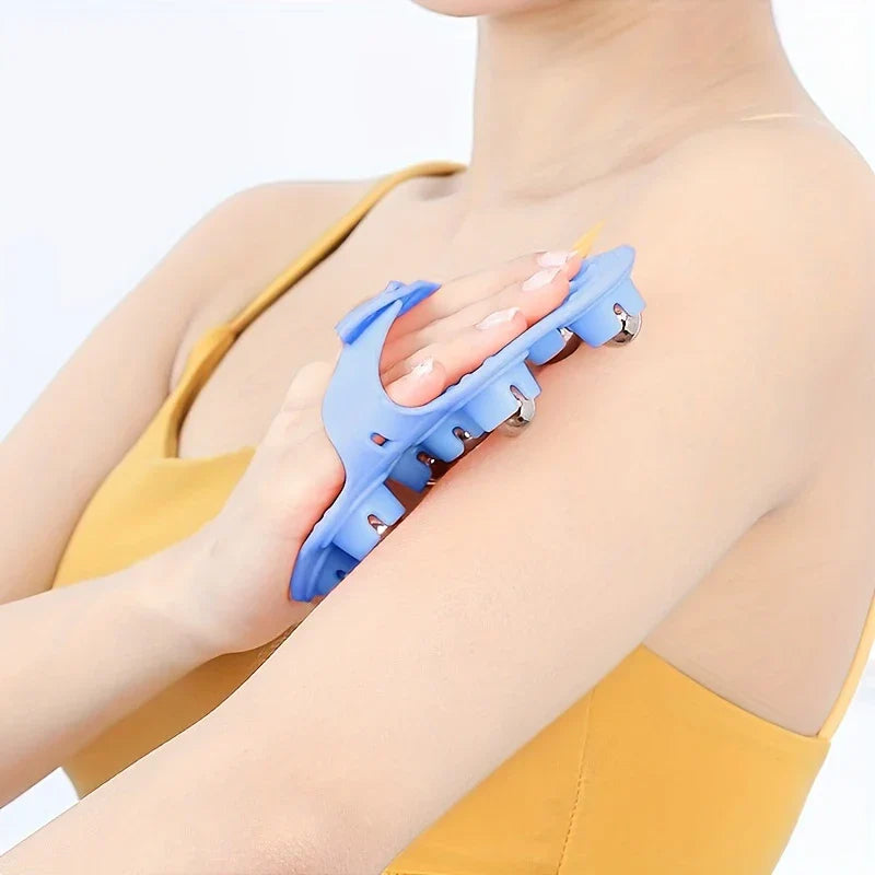 7-Roller Ball Body Massager Glove