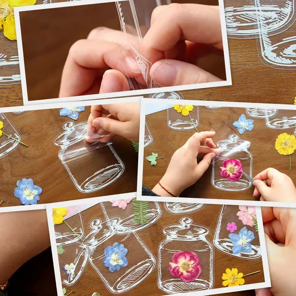 Transparent Dried Flower Bookmarks-DIY Gifts Bookmarks [1 Pack (20 PCS)] New HomeGoods