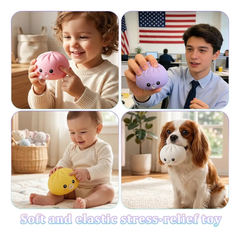Jouet anti-stress boulettes moelleuses avec bulle sensorielle
