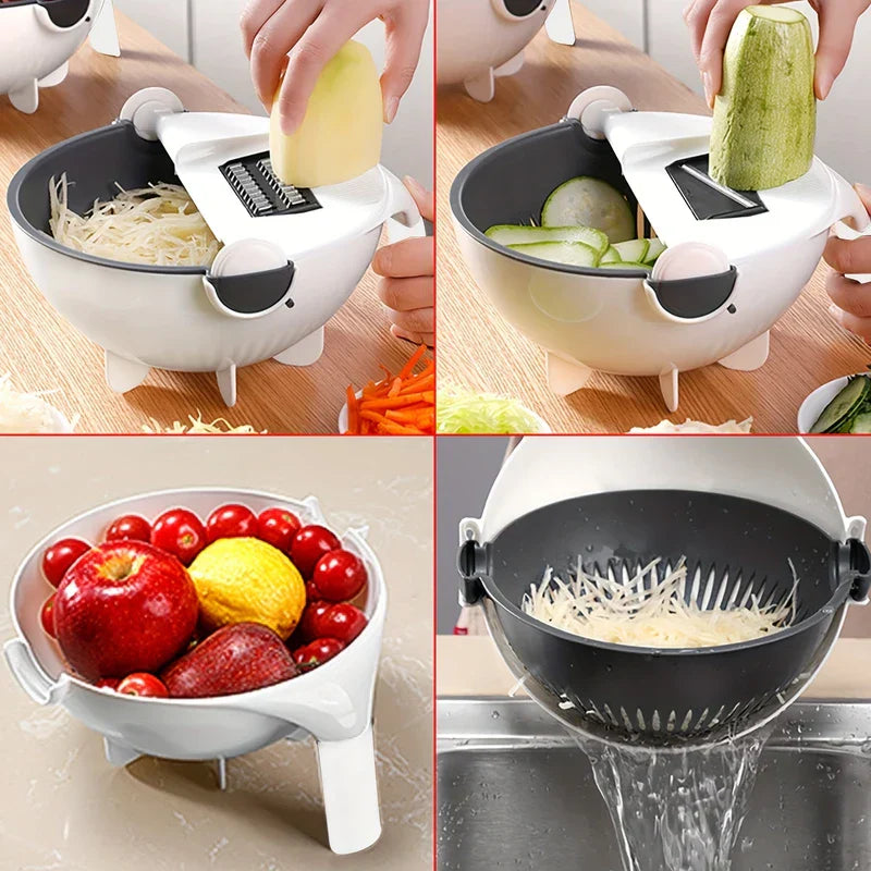 9-in-1 Vegetable Chopper Mandoline Slicer Dicer