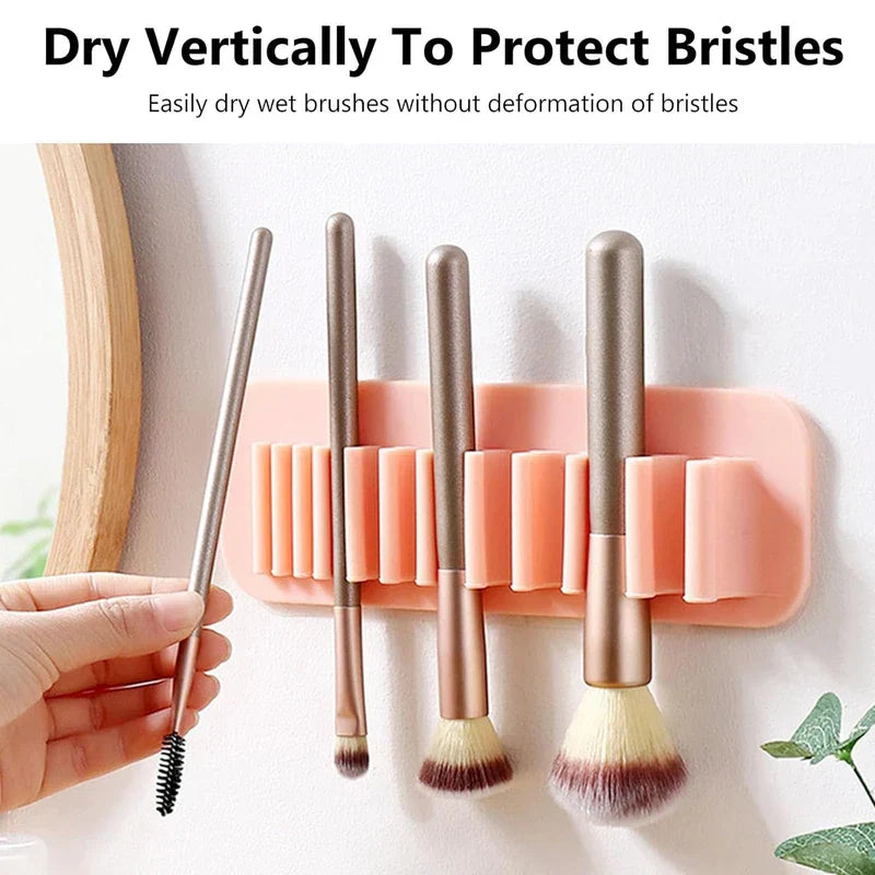 Adhesive Silicone Makeup Brush Holder