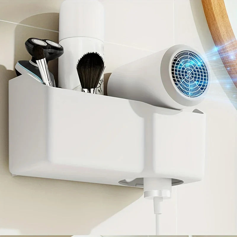 Adhesive Wall Mount Hair Dryer Holder Rack