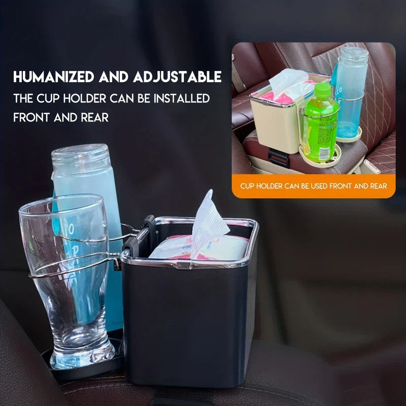 Adjustable Car Cup Holder Tray Table