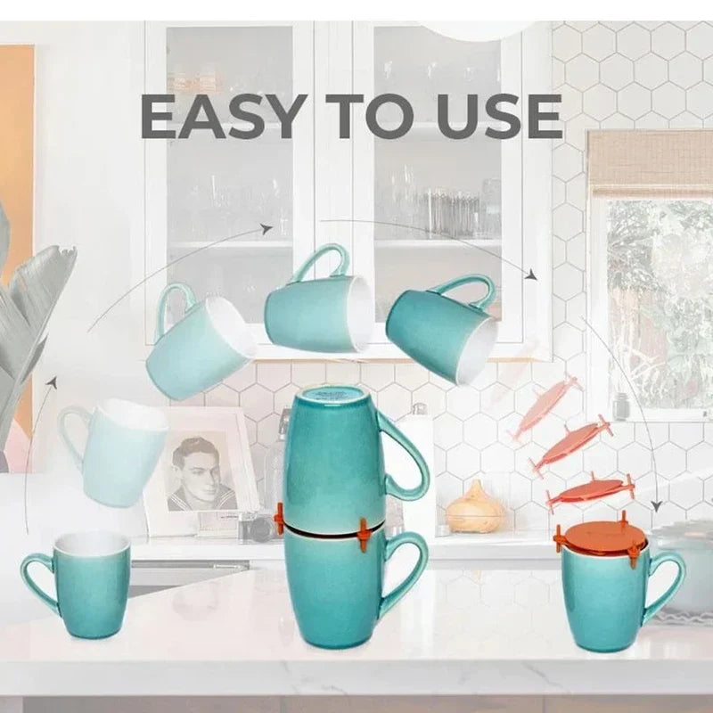 Adjustable Stacking Shelf Organizer Rack