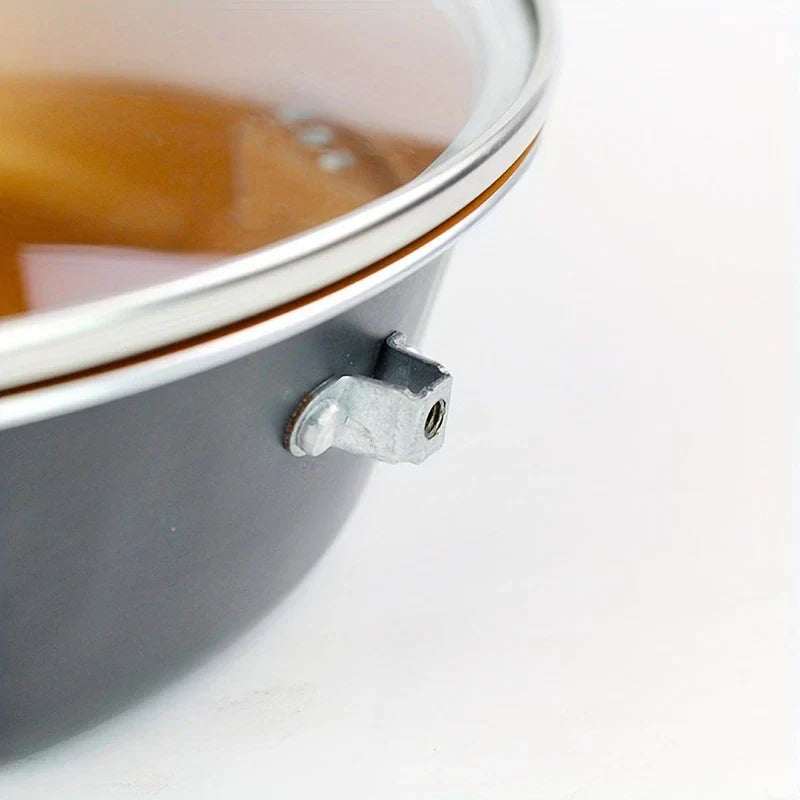 Aluminum Stretch Dry Pot Stainless Steel Handle