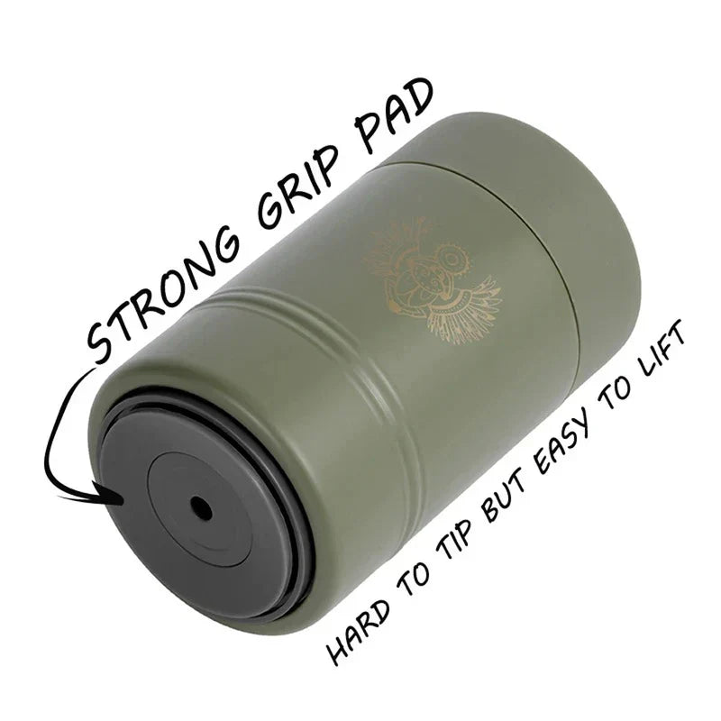 Anti-Tip Insulated Can Cooler Holder