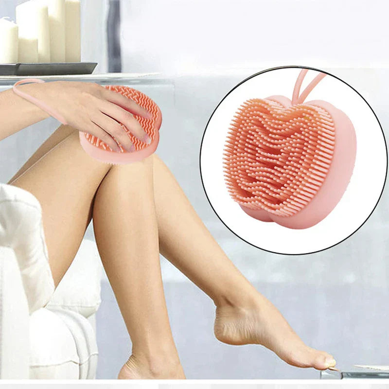 Apple Shape Long Handle Bath Brush