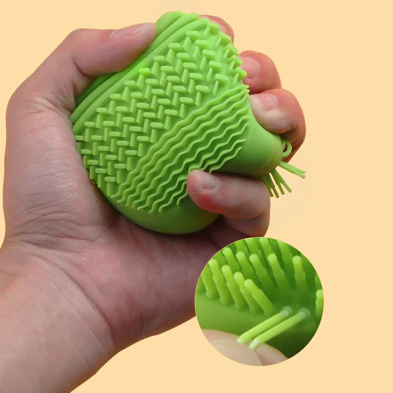 Apple Shape Long Handle Bath Brush