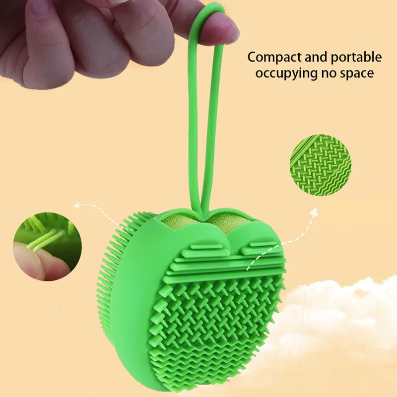 Apple Shape Long Handle Bath Brush