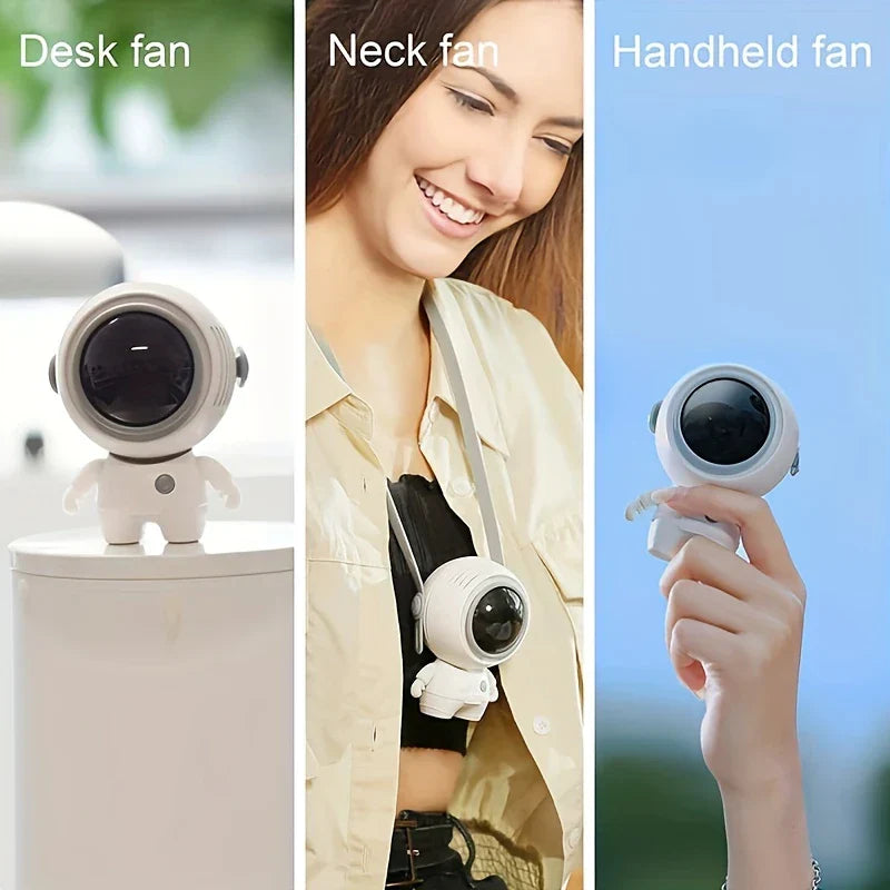 Astronaut Bladeless Neck Fan USB Rechargeable