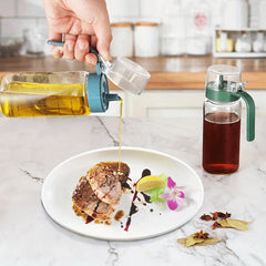 Automatic Flip Top Glass Oil Dispenser