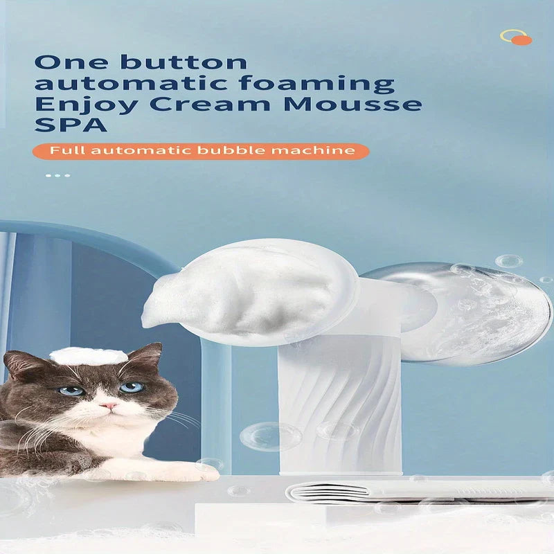 Automatic Foaming Pet Bath Brush Dispenser