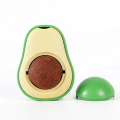 Avocado Catnip Ball Toy Wall Mount