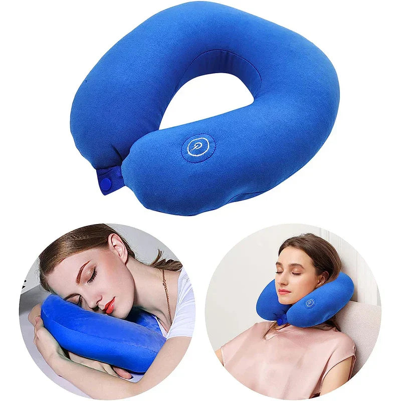 Battery Operated Electric U-Shaped Travel Massage Pillow