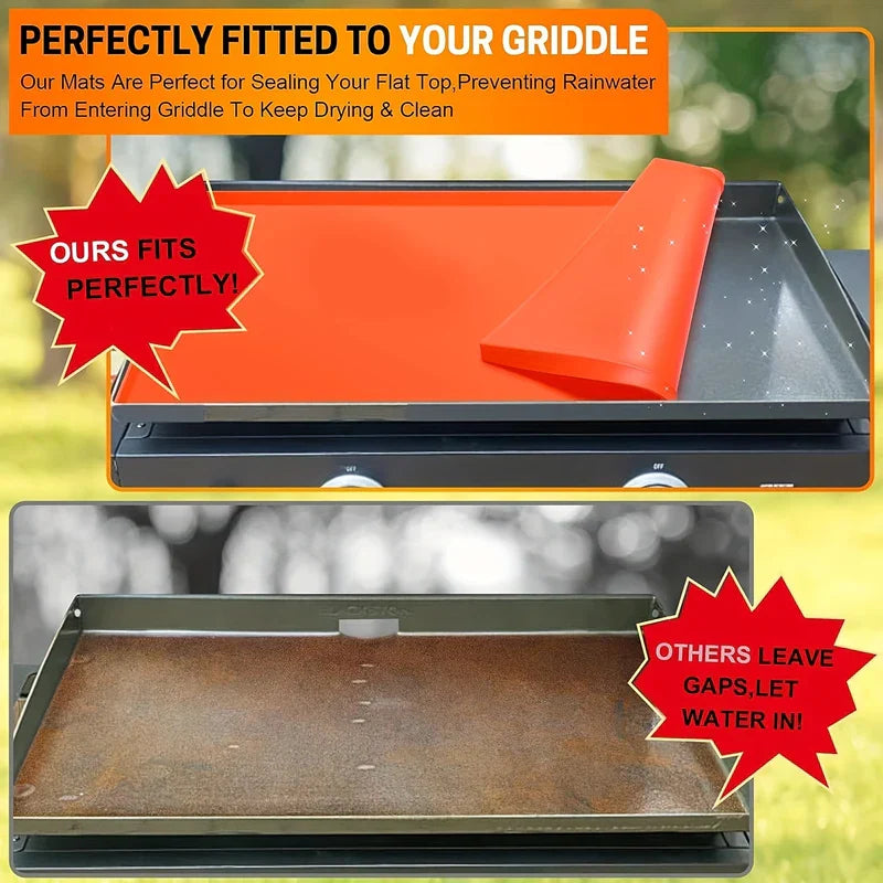 Black Silicone Baking Mat Set