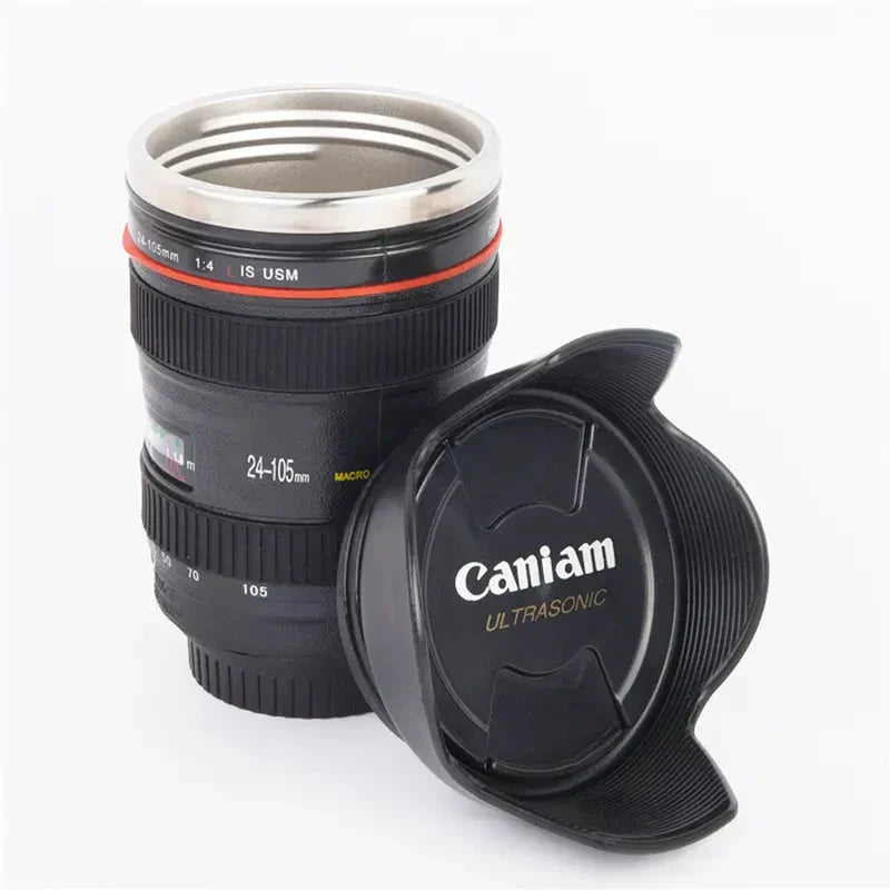 Camera Lens Self-Stirring Mug (Usb Rechargeable)