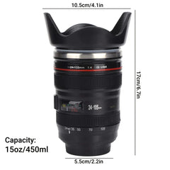 Camera Lens Self-Stirring Mug (Usb Rechargeable)